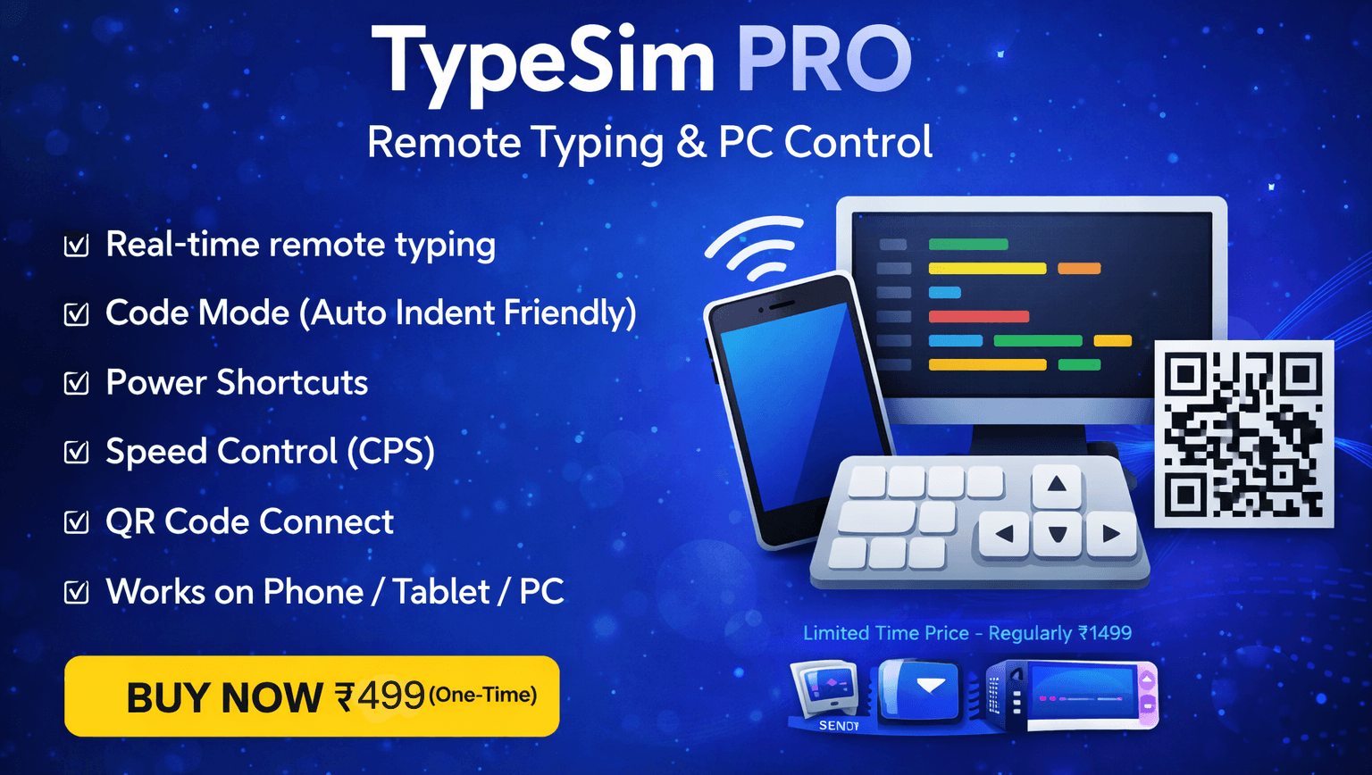 TypeSim PRO – Remote Typing Engine (Lifetime Access)