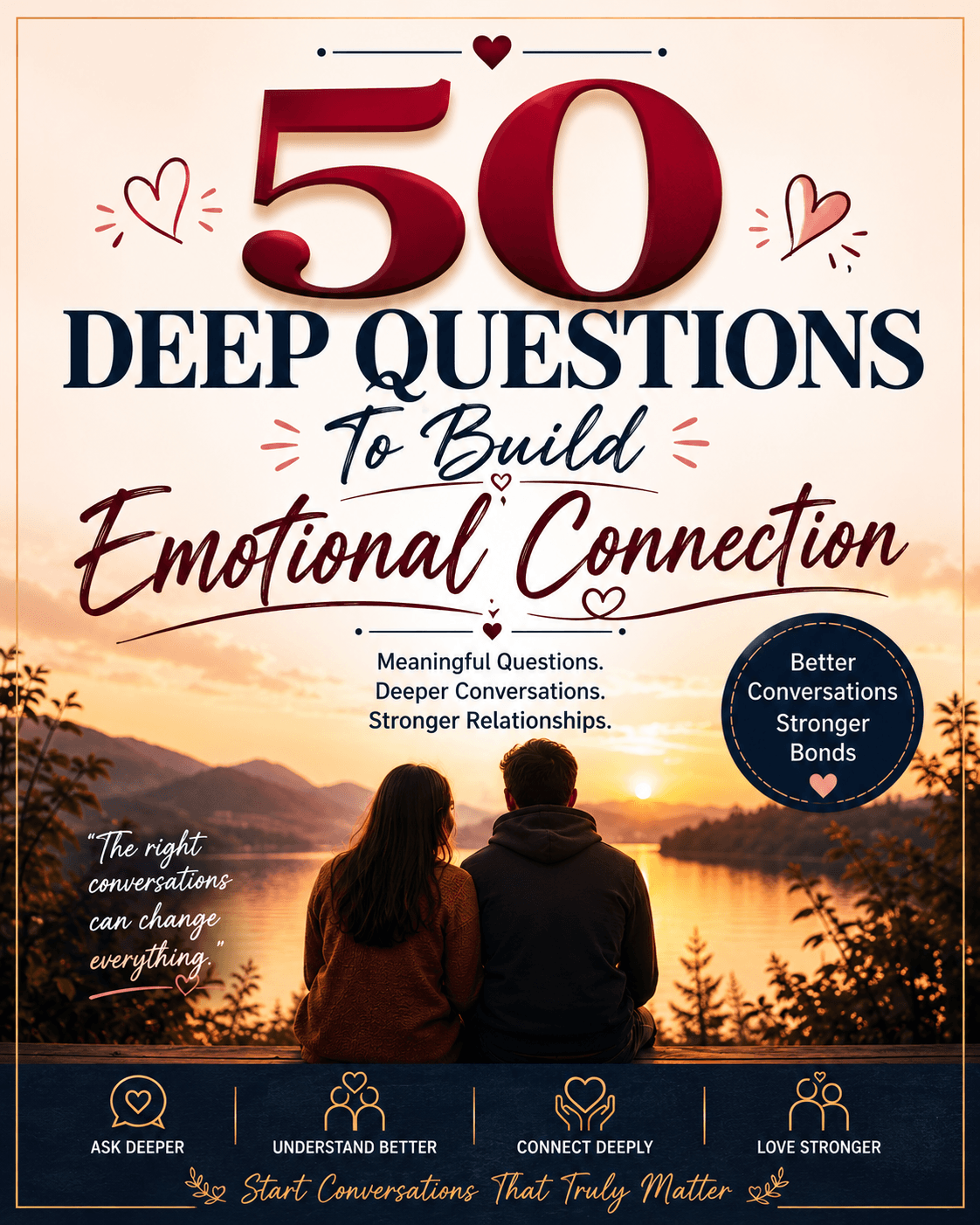 50 DEEP QUESTIONS TO BUILD EMOTIONAL CONNECTION